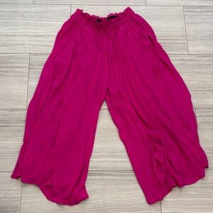 Elegant Women's Wide-Leg Pants - Size L
